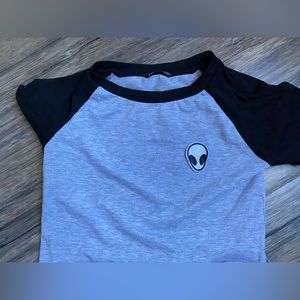 Grey alien shirt